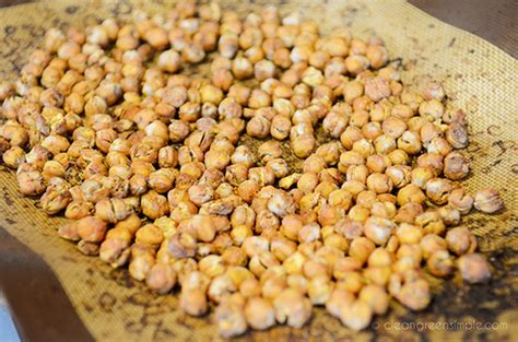 Crispy Dry-Roasted Chickpeas Snack (No Oil) - Clean Green Simple