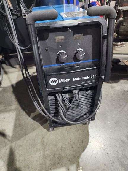 Millermatic 252 High Output Mig Welder On Cart Iron Horse Auction Company