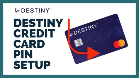 How To Set Up A Pin For Destiny Credit Card Youtube