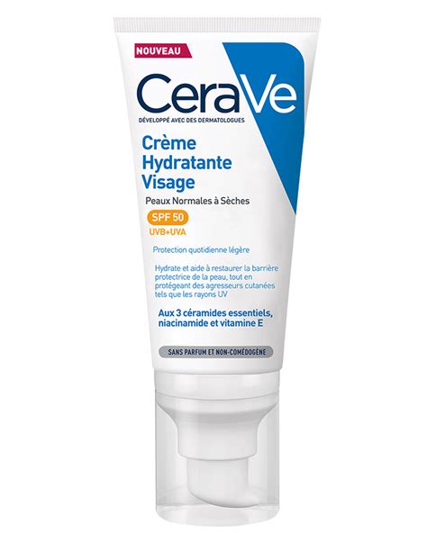 Crème Hydratante Visage Spf50 Soin Cerave Protection Maximale