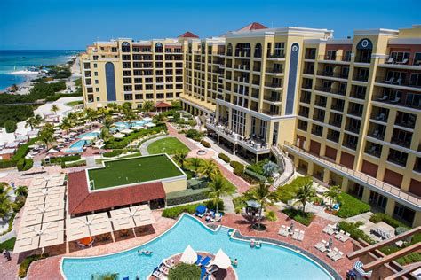 The Ritz-Carlton, Aruba Resort – Palm Beach, Aruba – Pool Aerial View ...