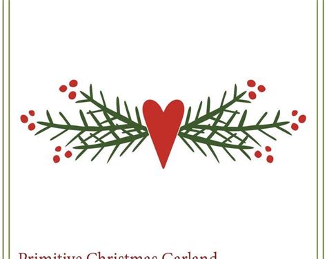 Christmas Wreath Svg Twig And Berry Wreath Svg Primitive Christmas