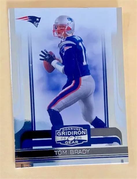 CARTE TOM BRADY New England Patriots 2006 DONRUSS GRIDRON GEAR 63 EUR