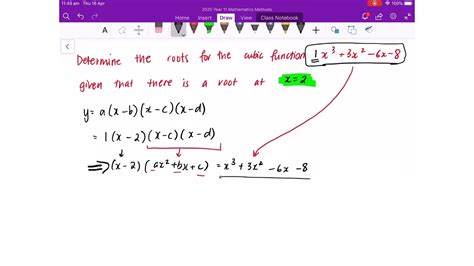 Finding Roots Of A Cubic Function By Algebraic Division Youtube