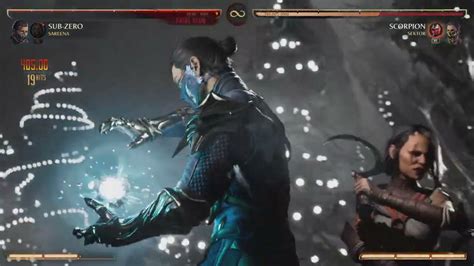 MK1 Sub Zero Sareena Fatal Blow Combo 50 YouTube