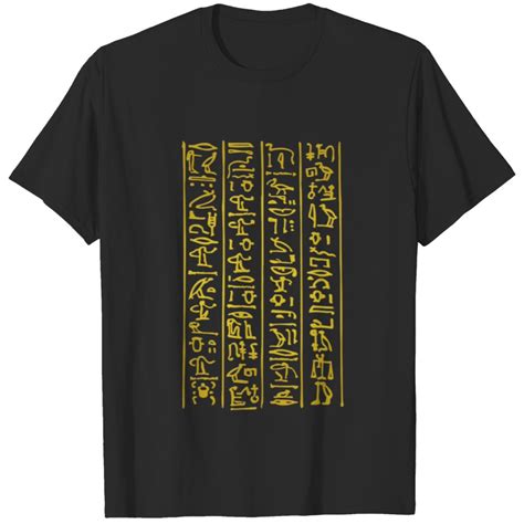 Hieroglyphs Of Ancient Egypt T Shirt Sold By Brian Wilson Sku