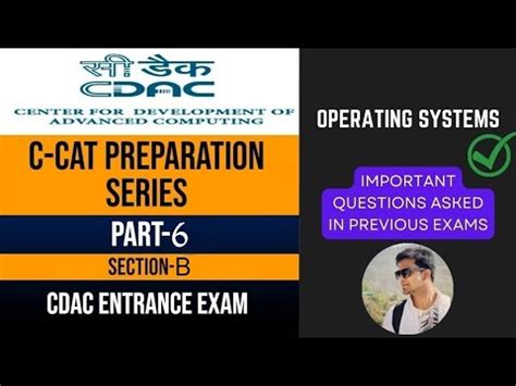 C CAT Preparation Part 6 Section B Operating Systems CDAC