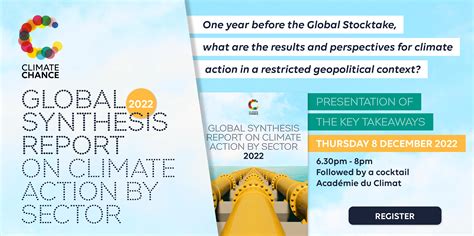 Launch Event Of The Global Synthesis Report On Climate Action By Sector