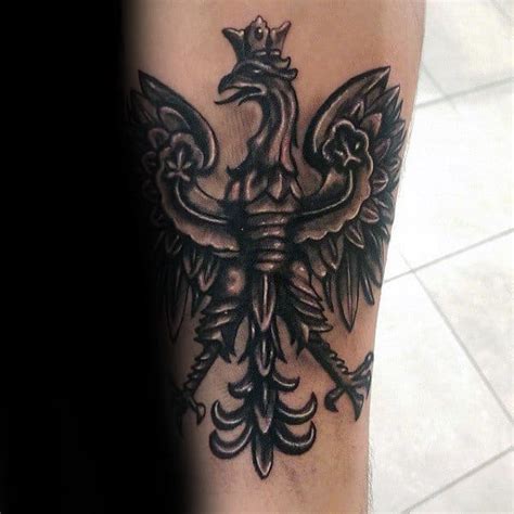 60 Polish Eagle Tattoo Designs For Men - Coat Of Arms Ink