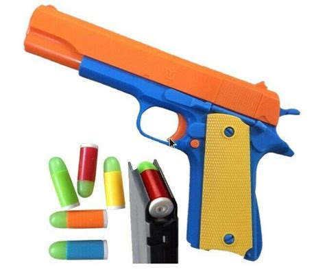 Colt 1911 Toy Gun With Ejecting Magazine And Glow Tip Bullets Style Of M1911 W 3853518937