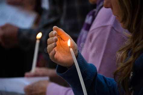 Candlelight Vigil Stock Image Image Of Procession East 93530521