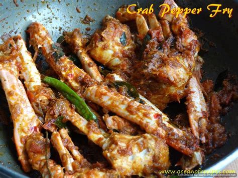 Crab Pepper Fry Nandu Milagu Varuval Indian Food Recipes Stuffed