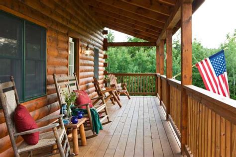 How to Furnish a Log Cabin Porch