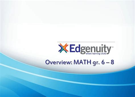 Mvps Edgenuity Math Overview