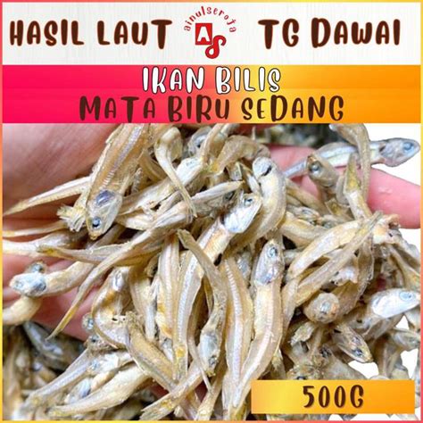 Ikan Bilis Mata Biru Sedang Tanjung Dawai 500g Lazada