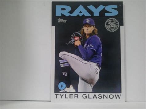 Tyler Glasnow 2021 Topps Update 1986 35th Anniversary 86B 29 Tampa Bay