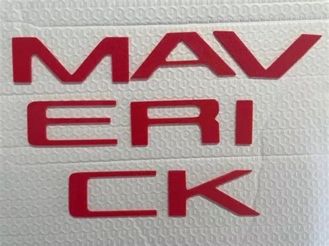 Ford Maverick Letras 3d Batea Tapa Caja Puerta Trasera En Venta En