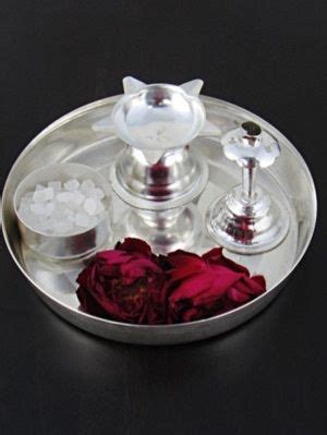 Steel Silver Plated Pooja Thali Set At Best Price In Mumbai Sagar Silver