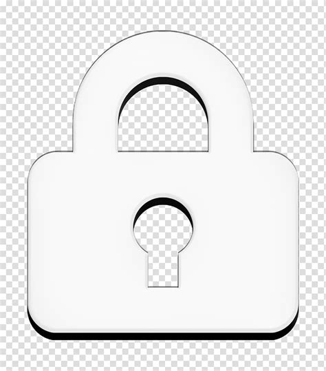 Closed Icon Lock Icon Padlock Circle Symbol Material Property