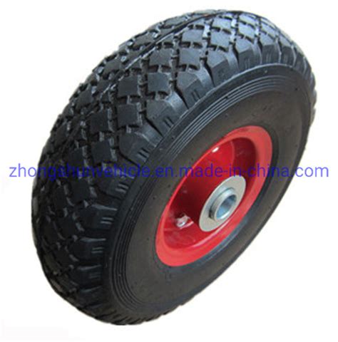 Heavy Duty 10 Inch Pneumatic Rubber Wheels With Steel Rim For Garden Trolley China Wheel Tire