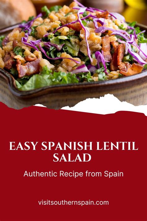 Healthy Spanish Lentil Salad Recipe Visit Southern Spain