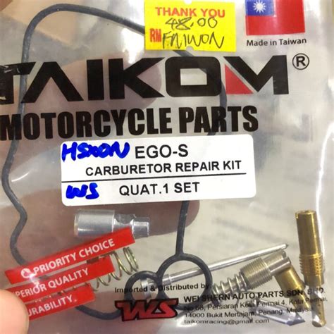 Carburetor Repair Kit Yamaha Ego Ego S Nouvo Lc Shopee Malaysia