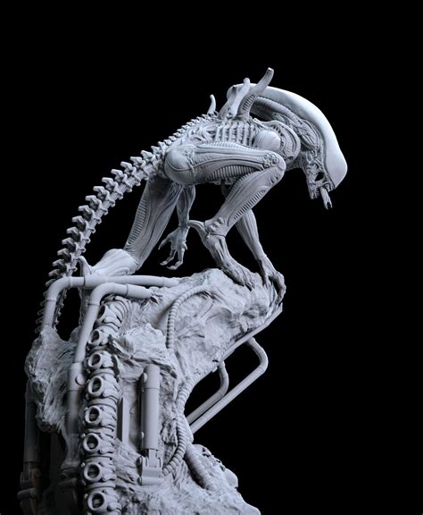 Alien Statue Fanart 3d Model 3d Printable Cgtrader