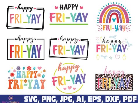 Fri Yay Svg Fri Yay Png Bundle Funny Weekend Svg Teacher Svg Png