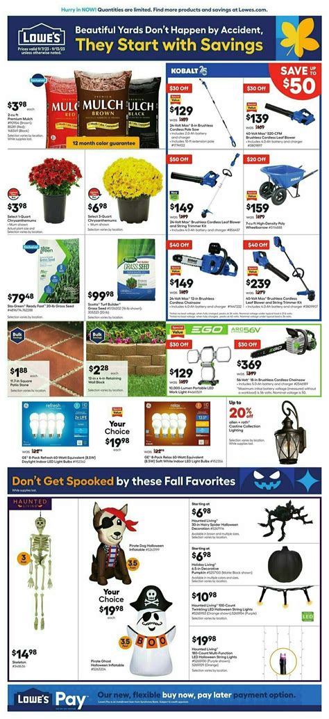 Lowe S Weekly Ads Deals From September 7