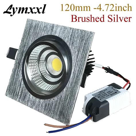 4 72inch 120mm Hot Sale 15w 18w Cob Led Downlight Brushed Silver Warm