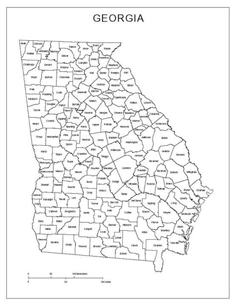 Georgia Labeled Map Georgia Map Georgia Map