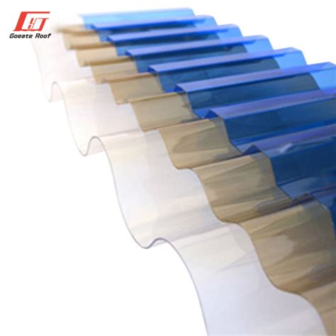 High Impact Resistance Panels Clear Corrugated Polycarbonate Sheets For