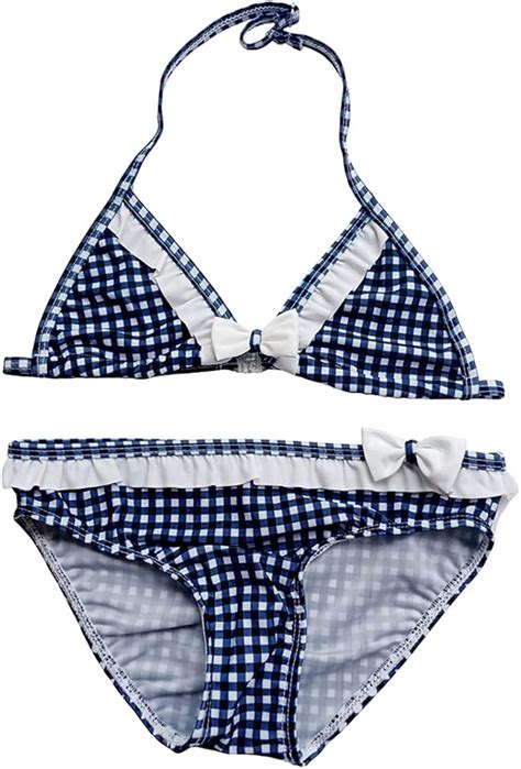 Changhants Changhants M Dchen Bikini Set Jahre Blau Druck Plaid