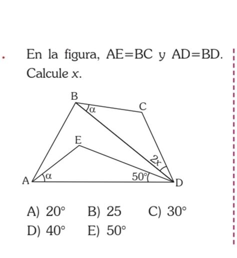 En La Figura Ae Bc Y Ad Bd Calcular Xayuda Xfa Con Resoluci N Brainly Lat