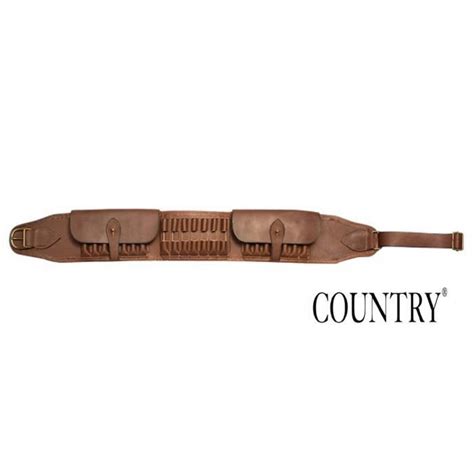 Cartouchière Carabine Country Cuir Gras 21 balles Achat Vente porte