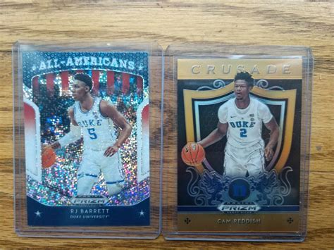 Rj Barrett Rc Prizm Draft Picks White Sparkle Cam Reddish Neon