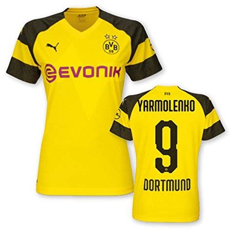 PUMA BVB WMS Home Shirt Replica Evonik With Opel Logo Maillot Femme