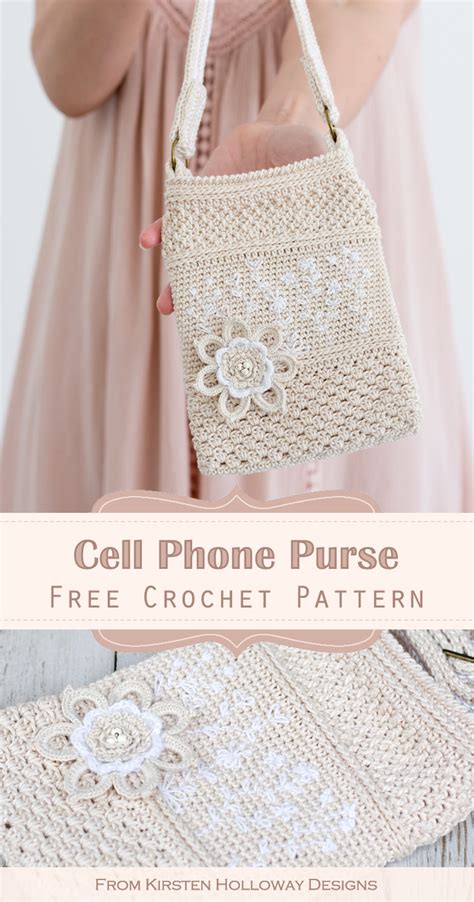 Crochet Phone Purse Tutorial Free Pattern Kirsten Holloway Designs