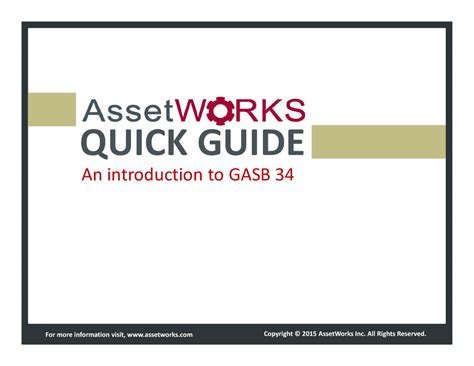 Quick Guide An Introduction To GASB 34