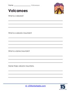 Volcanoes Worksheets - 15 Worksheets.com