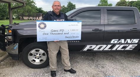 Gans Ok Police Department Awarded National Police Association Grant