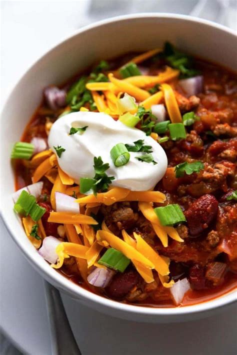 Best Ever Classic Chili Recipe Foodtasia