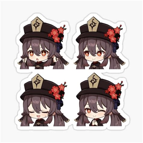 Chibi Hu Tao Genshin Impact Sticker For Sale By Persephonexx