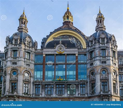 The Central Station Building of Antwerp City, Historical and Classic ...