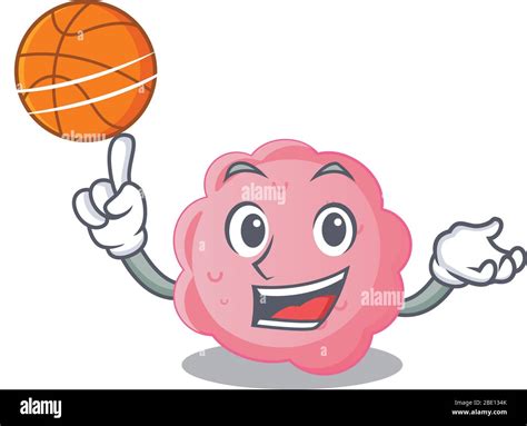 Gorgeous Anaplasma Phagocytophilum Mascot Design Style With Basketball