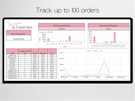 Income and Expense Tracker Excel Business Income and Expense - Etsy