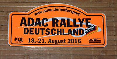 WRC ADAC Rallye Deutschland Aufkleber 2016 Rally Sticker EBay