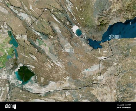 Dikhil Region Of Djibouti High Resolution Satellite Map Stock Photo