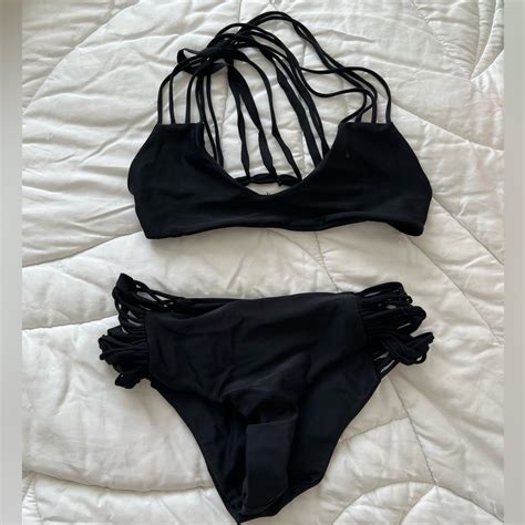 Mikoh Black Bikini Set Gem