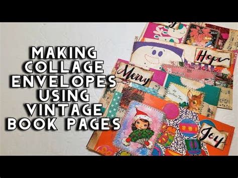 Simple Collaged Envelopes From Vintage Book Pages Easy Junk Journal